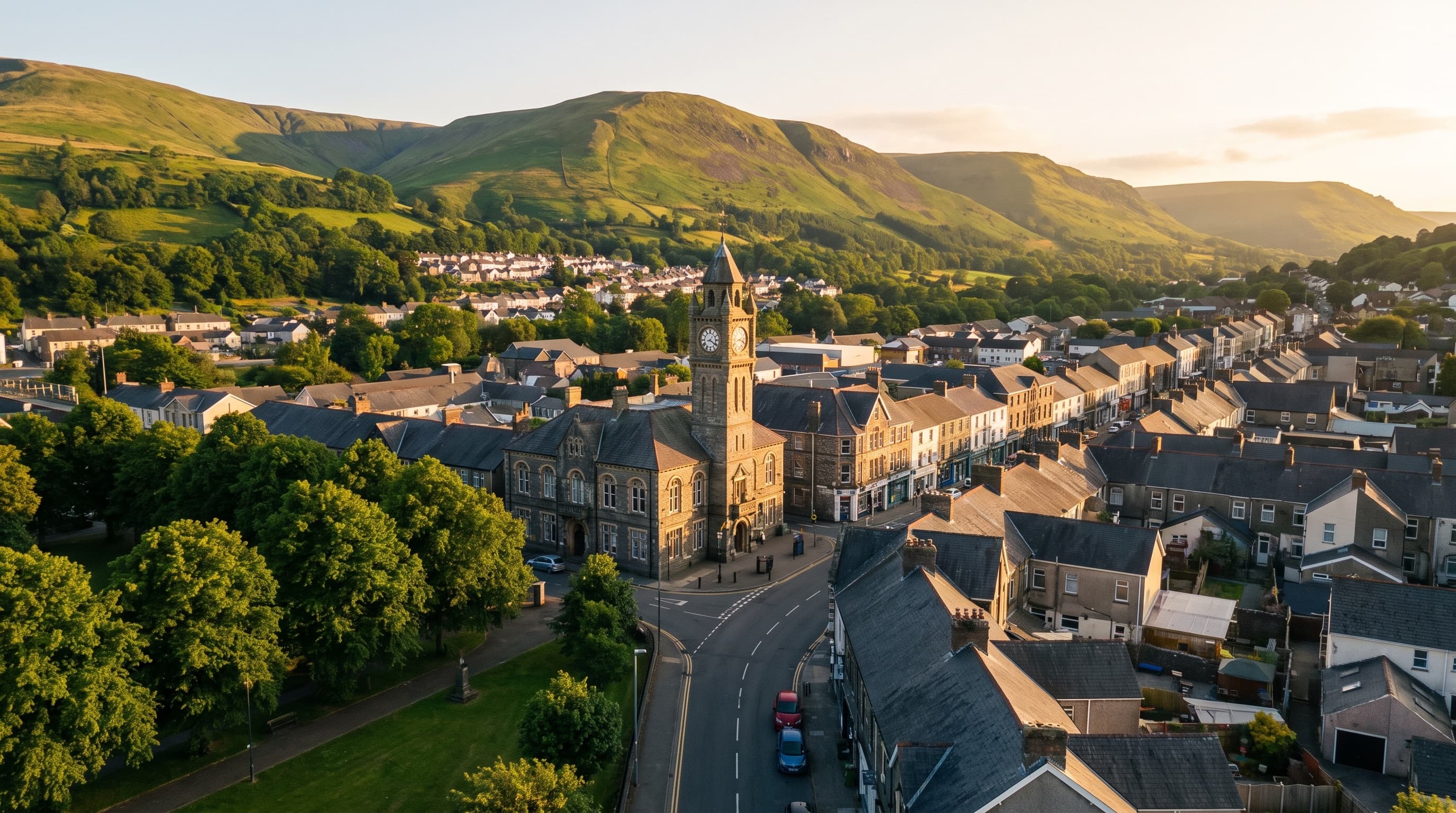 Houses in Aberdare, South Wales