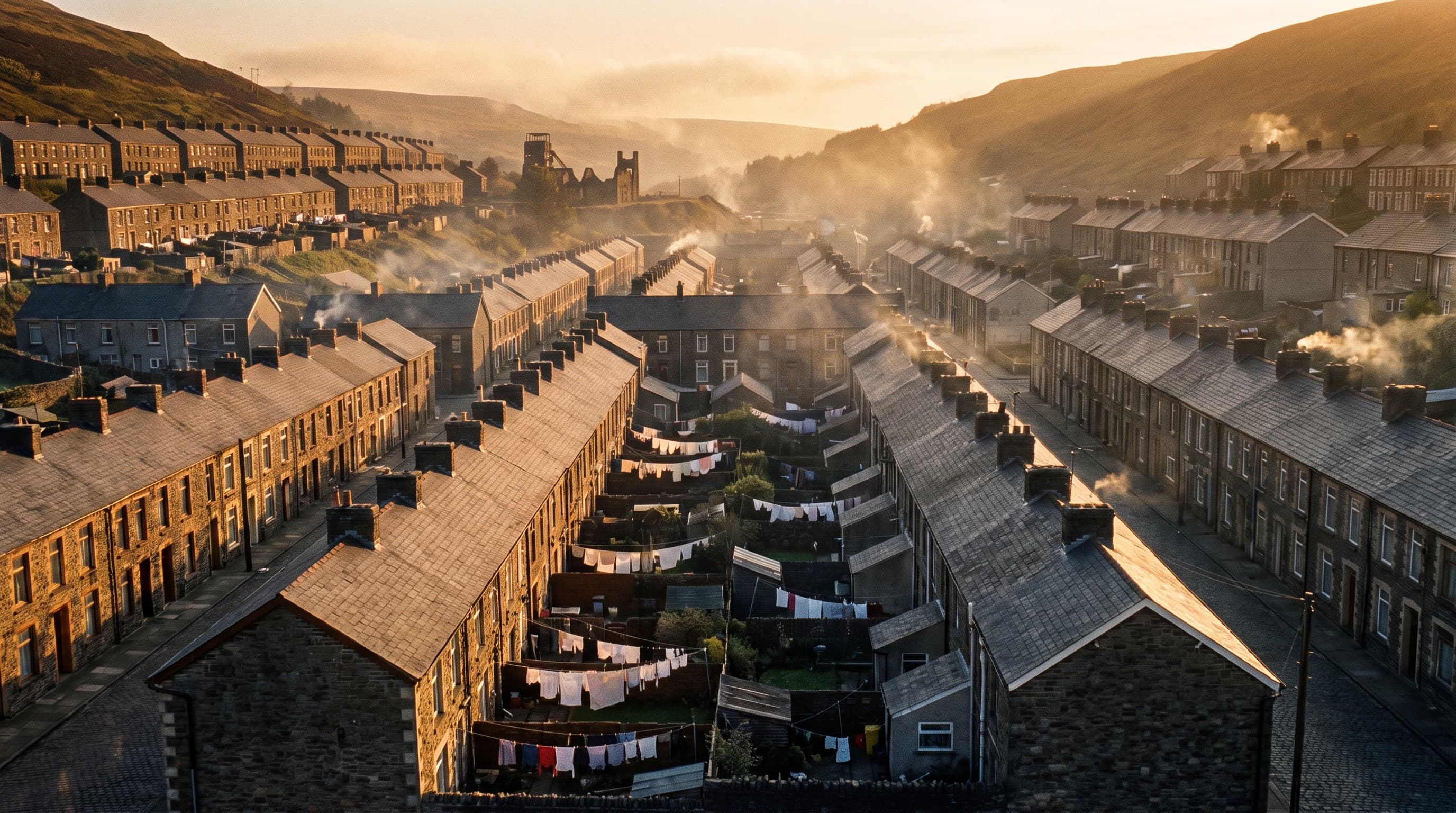 Houses in Tonypandy, South Wales
