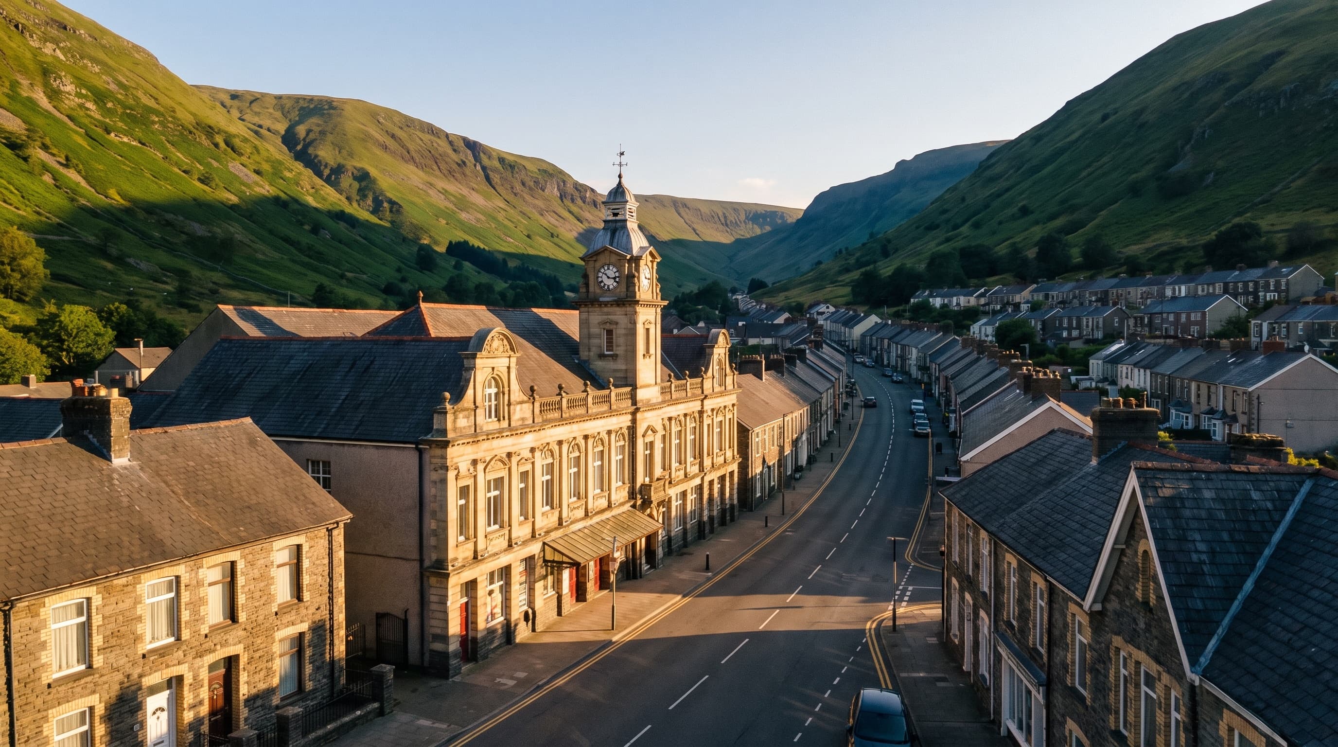 Houses in Treorchy, South Wales
