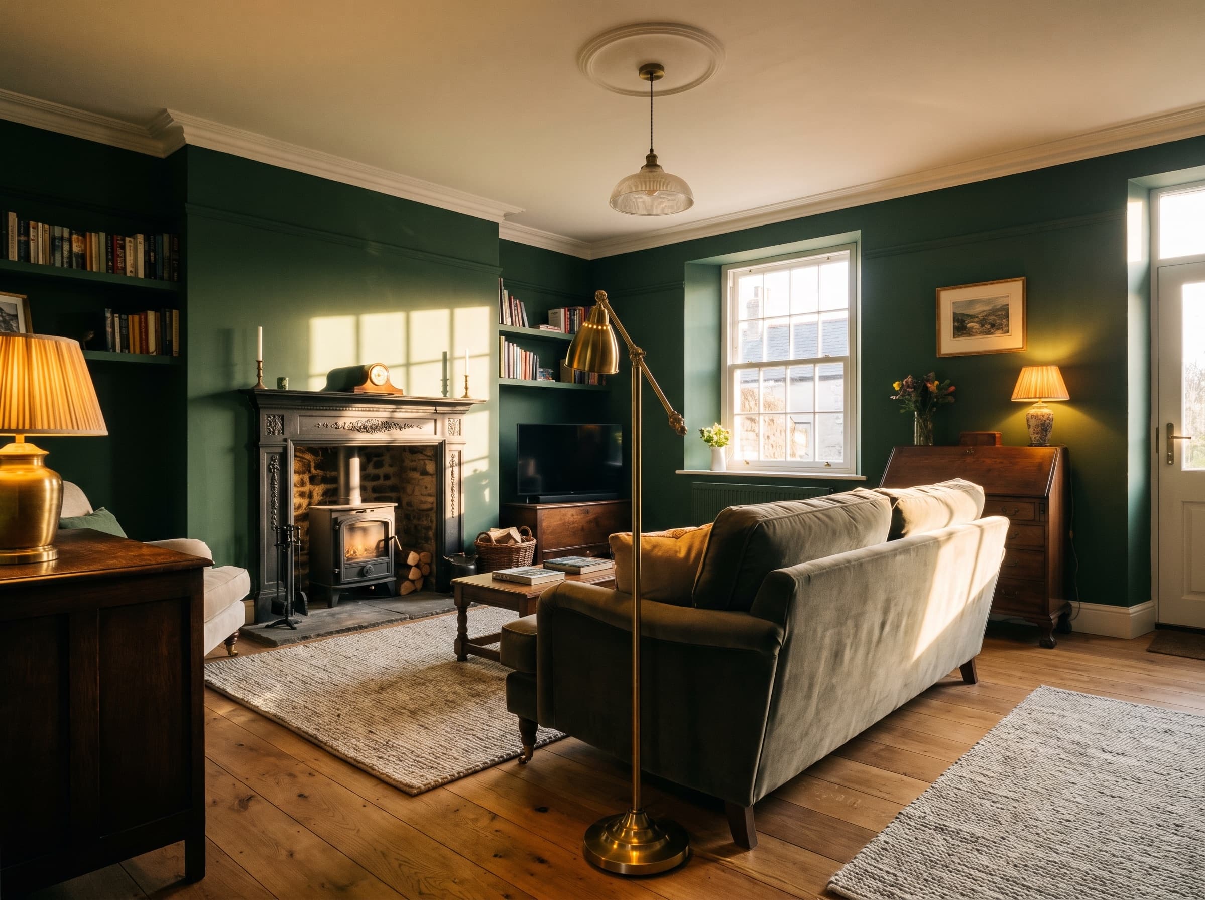 A renovated terraced living room
